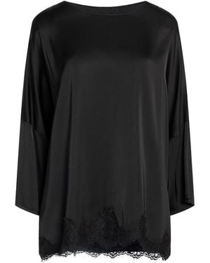 Pink Memories Top Viscose, Elastane, Cotton, Polyamide - Black