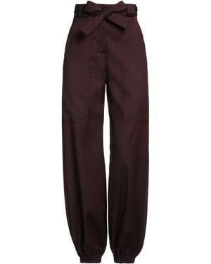 Pinko Plum Pants Wool, Polyester, Viscose, Elastane - Purple