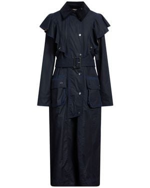 BARBOUR x CHLOÉ Midnight Overcoat & Trench Coat Cotton - Blue