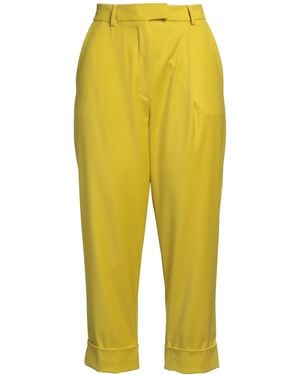 Rose' A Pois Pants Polyester, Viscose, Elastane - Yellow