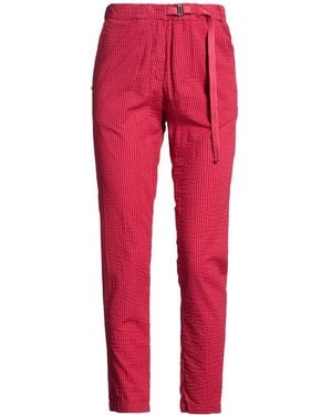 White Sand Trousers Cotton - Red