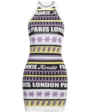 Frankie Morello Mini Dress Polyamide, Viscose, Cotton, Metal, Polyester - White