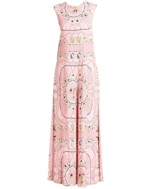 PUCCI Jumpsuit Viscose, Silk - Pink