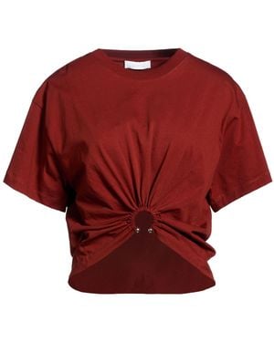 Rabanne Brick T-Shirt Cotton - Red