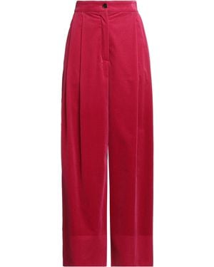 Agnona Fuchsia Pants Cotton - Red