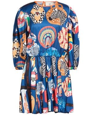 5 PROGRESS Mini Dress Polyester - Blue