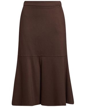 Kaos Midi Skirt Viscose, Polyamide, Elastane - Brown