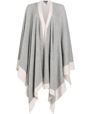 Lorena Antoniazzi Cape Virgin Wool, Cashmere, Silk - Gray
