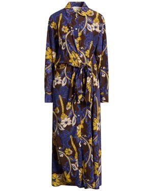 P.A.R.O.S.H. Maxi Dress Silk - Blue