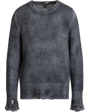 Avant Toi Midnight Jumper Cashmere, Silk, Merino Wool - Grey