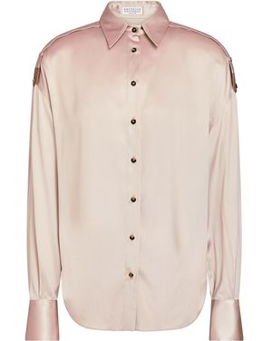 Brunello Cucinelli Hemd - Natur