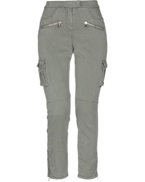 Patrizia Pepe Military Trousers Lyocell, Cotton, Polyester, Elastane - Grey