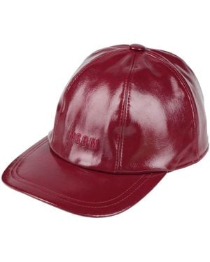MSGM Burgundy Hat Polyester - Red
