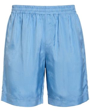 MSGM Shorts & Bermuda Shorts Cupro - Blue