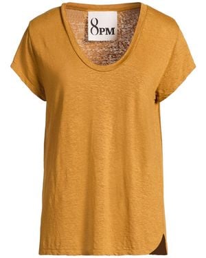 8pm T-Shirt Linen, Elastane - Yellow