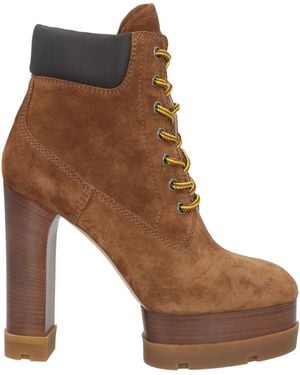 Casadei Ankle Boots Leather - Brown