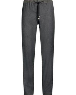 Emporio Armani Charcoal Trousers Virgin Wool, Viscose, Polyamide, Elastane - Grey