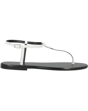 Bandoni Thong Sandal Textile Fibers - White