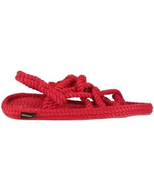 Bohonomad Sandals Textile Fibers - Red
