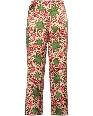 Niu Pants Silk, Elastane, Cotton - Blue