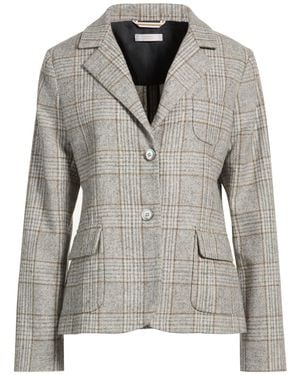Fedeli Blazer Baby Alpaca Wool, Cotton, Polyester - Gray