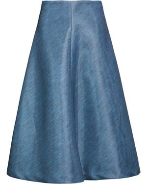 Philosophy Di Lorenzo Serafini Midi Skirt Polyester, Elastane - Blue