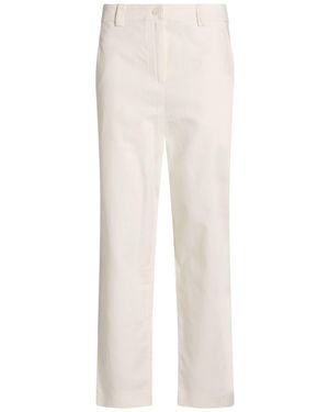 Aviu Trousers Cotton, Linen, Elastane - White