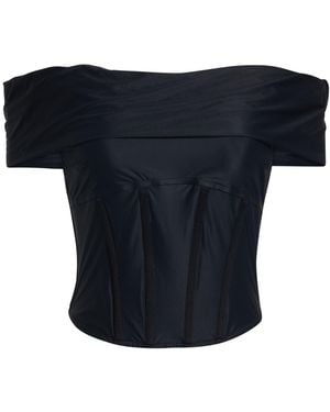 MISBHV Top Polyamide, Elastane - Blue