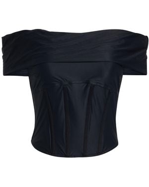 MISBHV Top Polyamide, Elastane - Blue