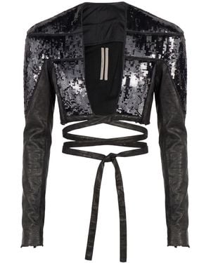 Rick Owens Denim Outerwear Cotton - Black