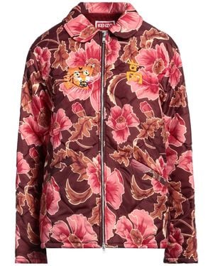 KENZO Mauve Puffer Polyamide, Polyester, Acrylic, Wool - Red