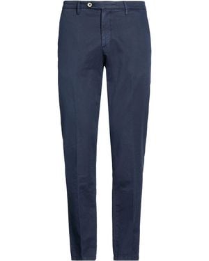 Michael Coal Trousers Cotton, Linen, Elastane - Blue