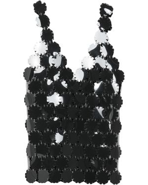 Rabanne Top Pvc - Black