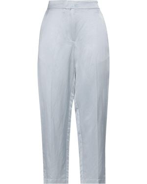 SEVENTY VENEZIA Trousers Viscose, Linen - Blue
