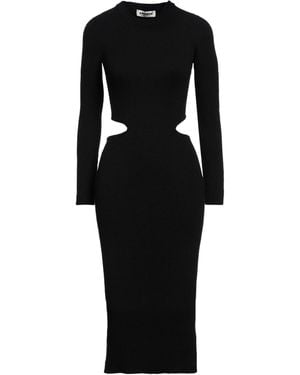 A PAPER KID Midi Dress Viscose, Polyester, Polyamide - Black