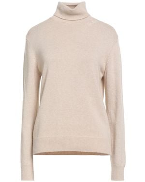 Mc2 Saint Barth Turtleneck Wool, Viscose, Polyamide, Cashmere - Natural
