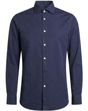 Façonnable Midnight Shirt Cotton, Lycra - Blue