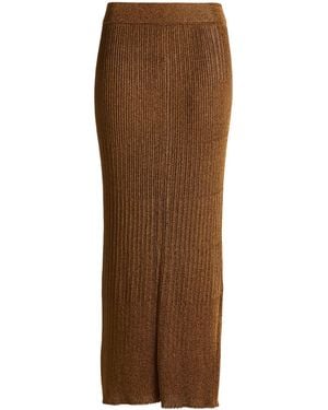 Alysi Maxi Skirt - Brown