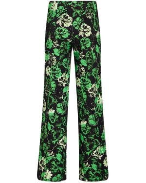 Marc Cain Trousers Polyester, Elastane - Green