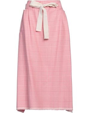 Ballantyne Midi Skirt Cotton, Wool, Elastane - Pink
