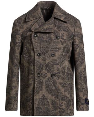 Etro Coat Wool, Cashmere - Black