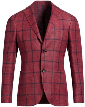 Montedoro Blazer Hemp, Virgin Wool - Red