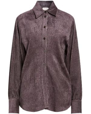 Alysi Crème Shirt Viscose - Purple
