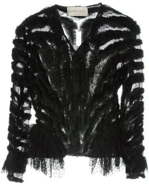 Alberta Ferretti Blazer Polyester, Silk, Polyamide - Black