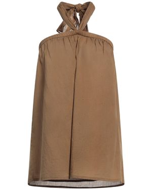 Diega Khaki Top Cotton - Brown