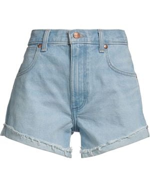Wrangler Denim Shorts Cotton - Blue