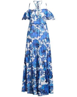 Liu Jo Midi Dress Cotton - Blue
