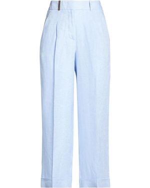 Peserico Sky Trousers Linen - Blue