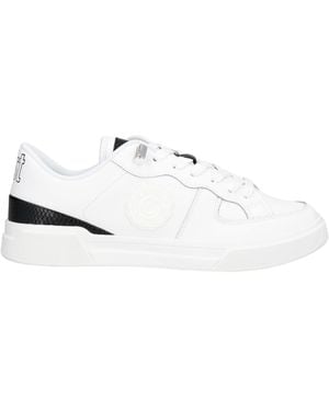 Just Cavalli Sneakers Leather, Textile Fibers - White