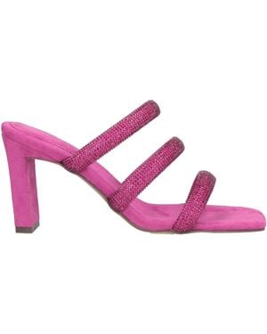 Menbur Garnet Sandals Textile Fibers - Pink